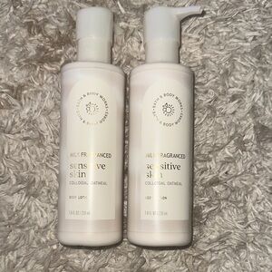 Two Bath & Body Works Sensitive Skin Body Lotions
